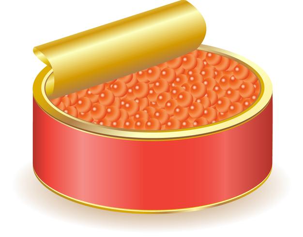 caviar vermelho vetor