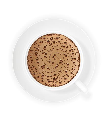 xícara de café crema vector illustration