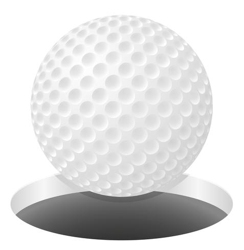 ilustração do vetor de bola de golfe