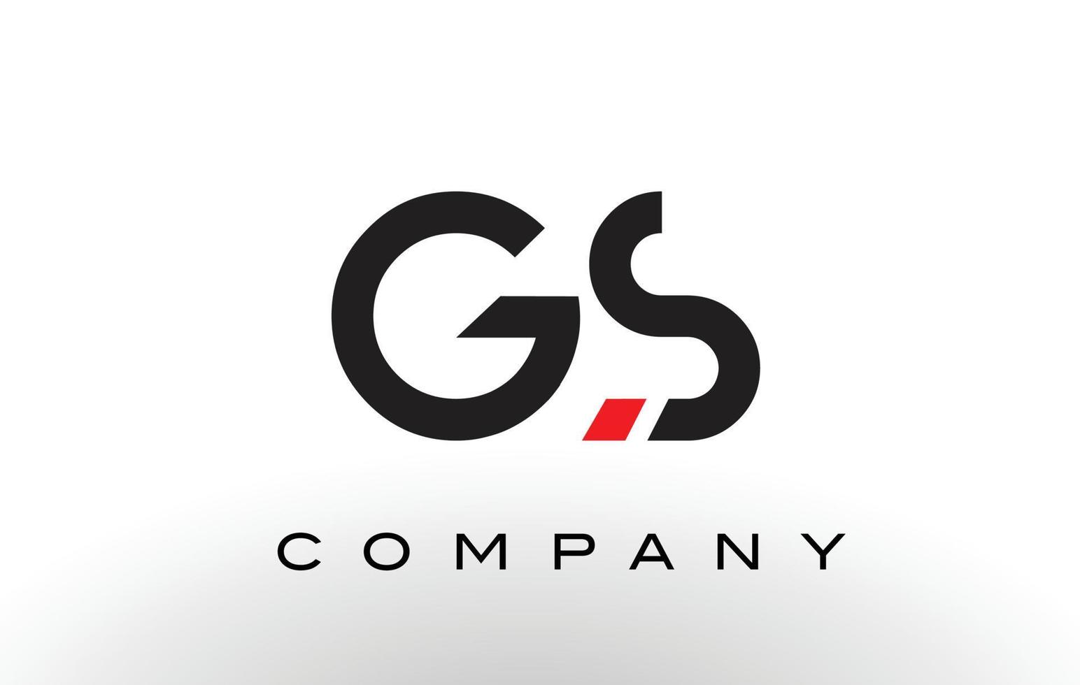 logotipo da gs. vetor de design de carta.