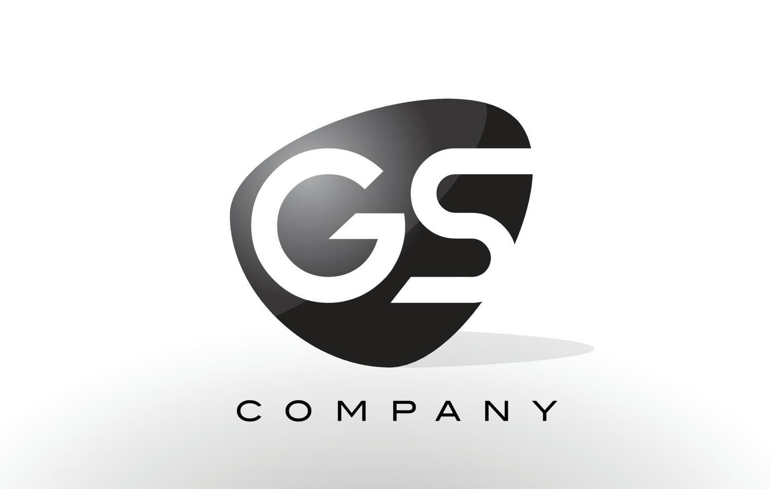logotipo da gs. vetor de design de carta.