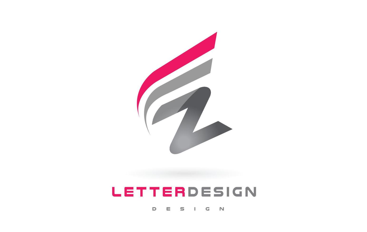 design do logotipo da letra z. conceito futurista de letras modernas. vetor