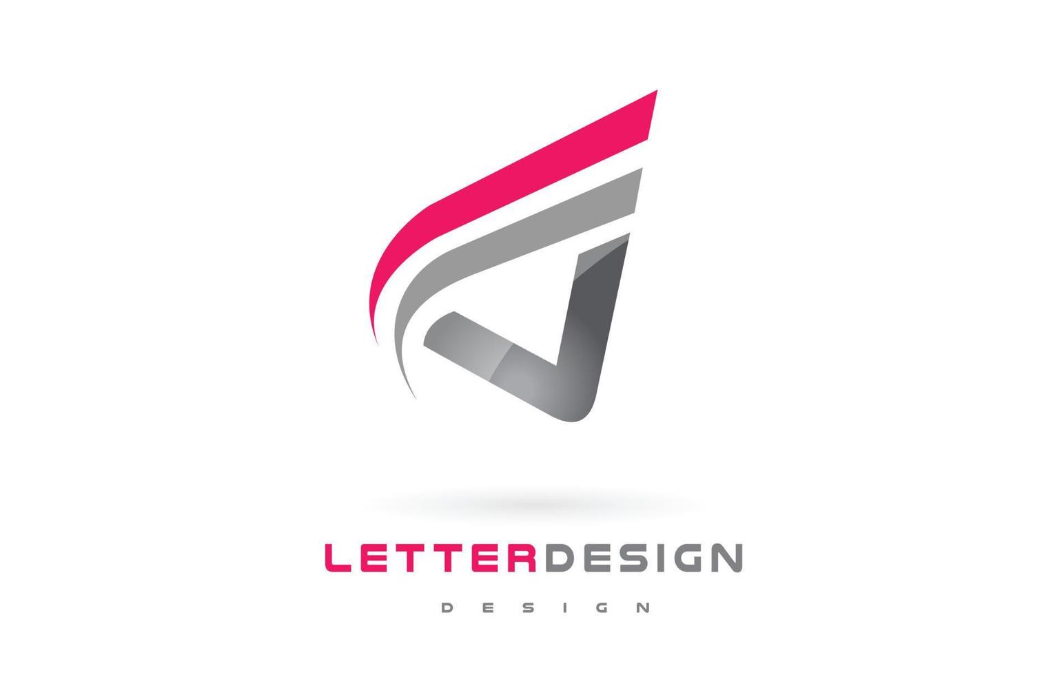 design de logotipo da letra v. conceito futurista de letras modernas. vetor