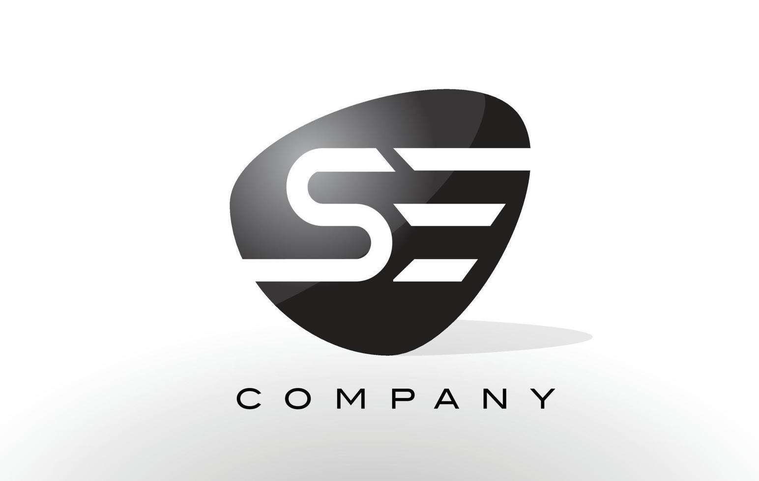 se logo. vetor de design de carta.