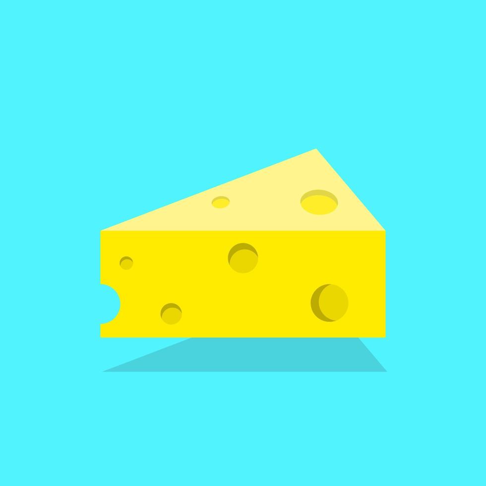 ilustração do ícone de queijo flutuante vetor