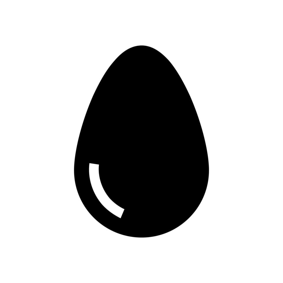 estilo de glifo de ícone de ovo vetor