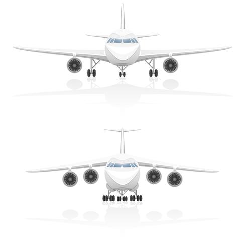 ilustração vetorial de avião vetor