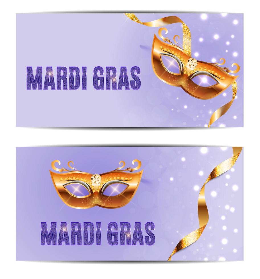 fundo de cartaz de férias máscara de festa mardi gras. ilustração vetorial vetor