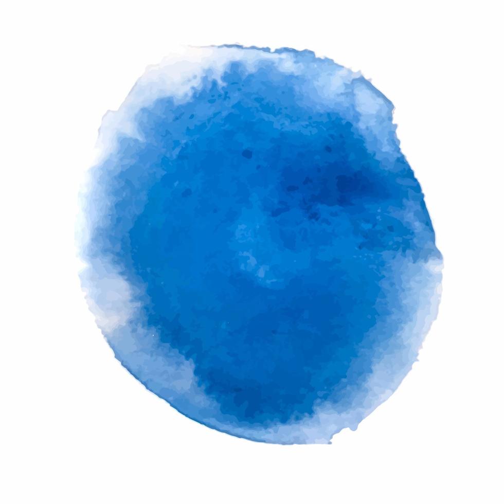 origens de mancha de tinta aquarela azul. ilustração vetorial vetor