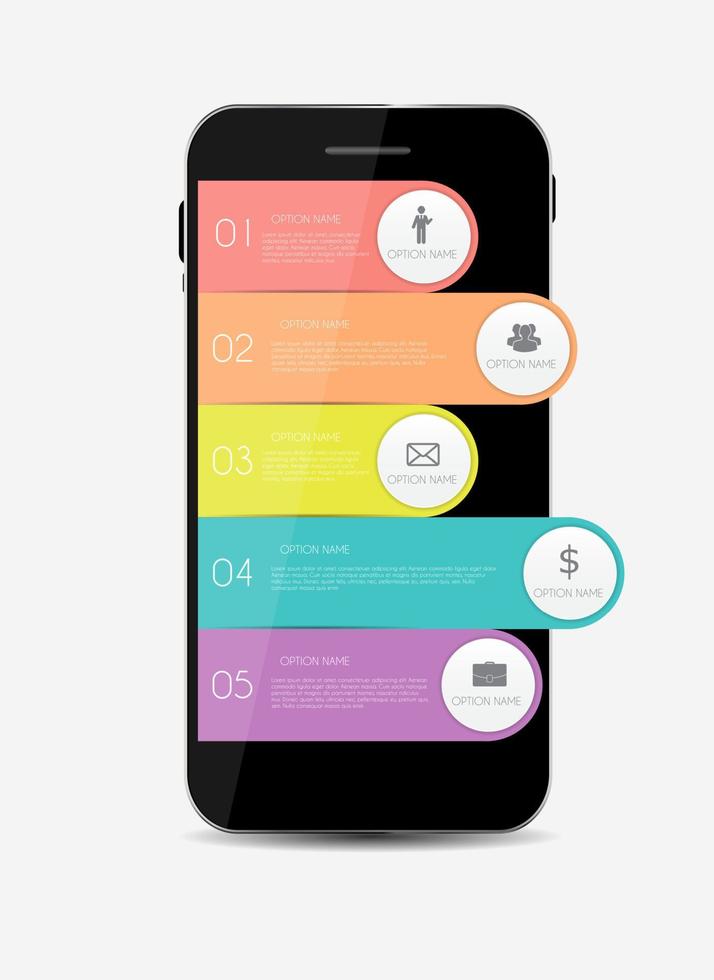 modelos de infográfico para ilustração vetorial de negócios. vetor