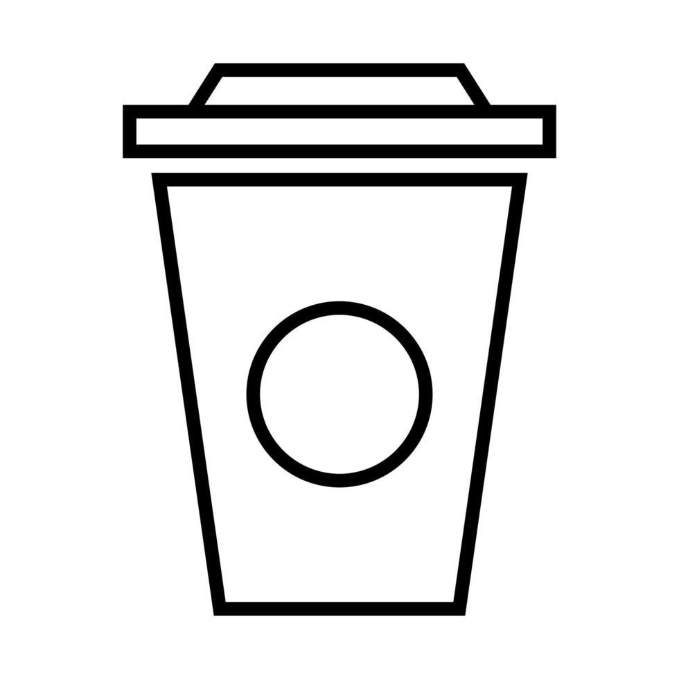 xícara de café em fundo branco vetor