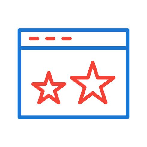 Starred Icon Design vetor