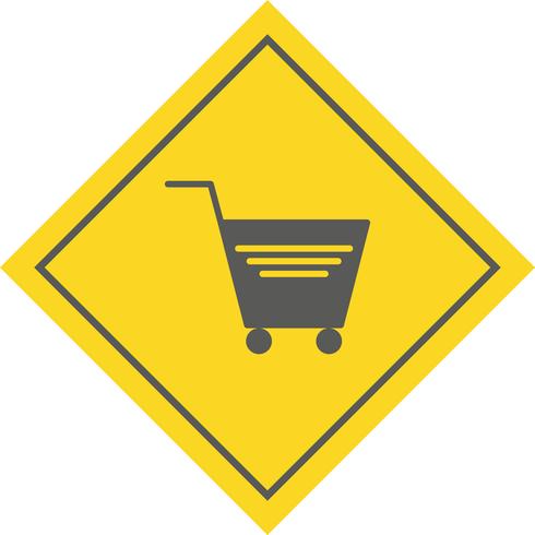 Design de ícone de carrinho de compras vetor