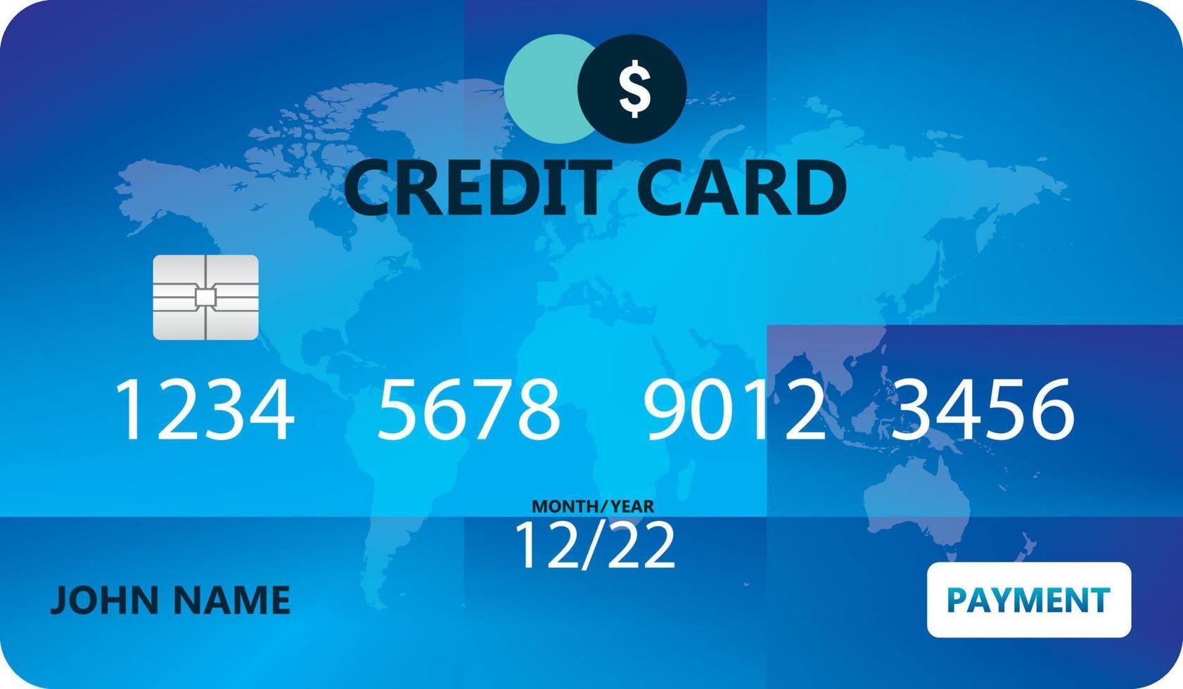 vector cartão de crédito. serviço de pagamento