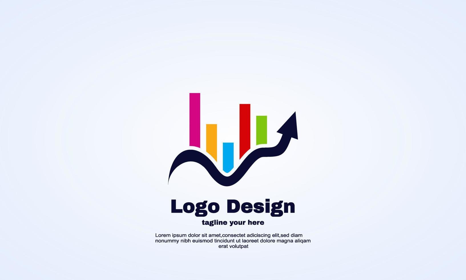 modelo de design de logotipo de finanças marketing vetor