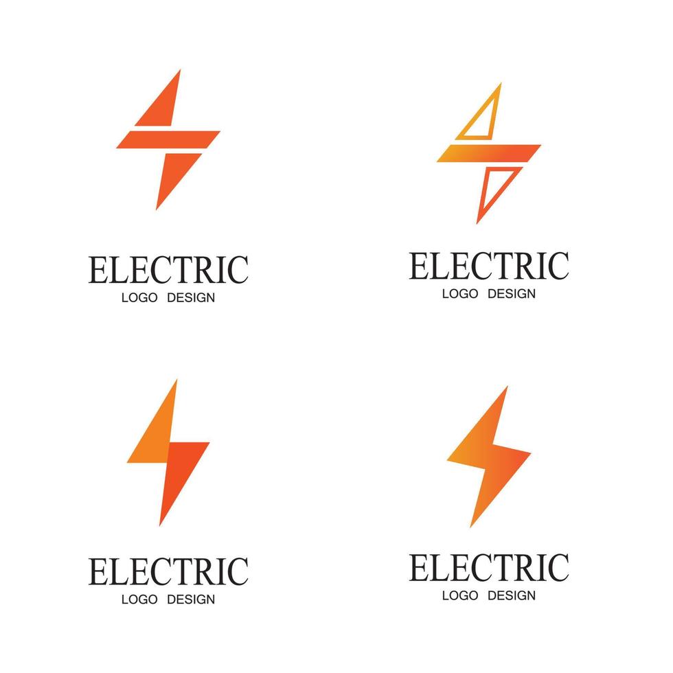 modelo de logotipo de iluminação para várias finalidades vetor