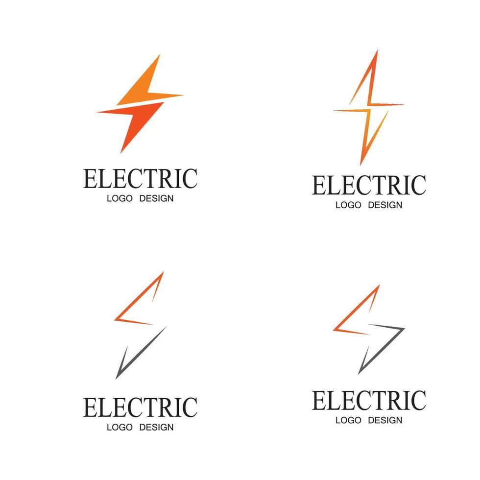 modelo de logotipo de iluminação para várias finalidades vetor