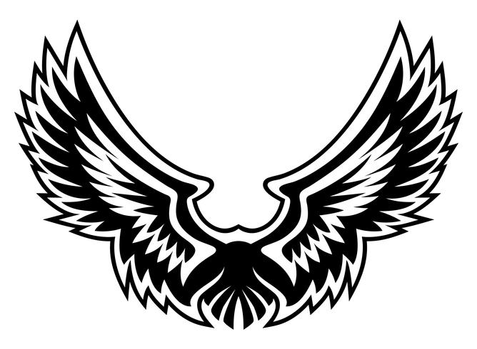 Wing logo gráfico vetorizado vetor