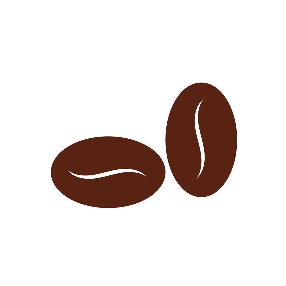modelo de ilustração vetorial de ícone de grão de café vetor