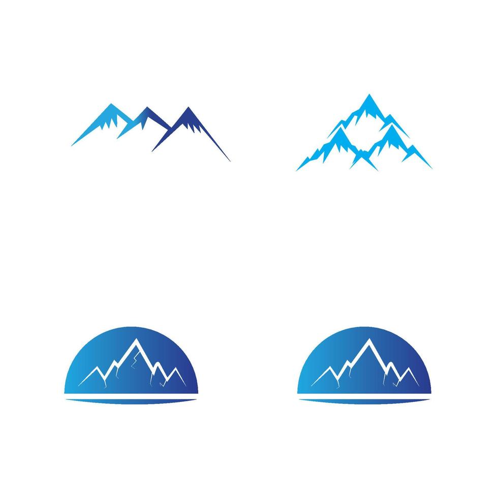 ícone da montanha logotipo modelo ilustração vetorial design vetor