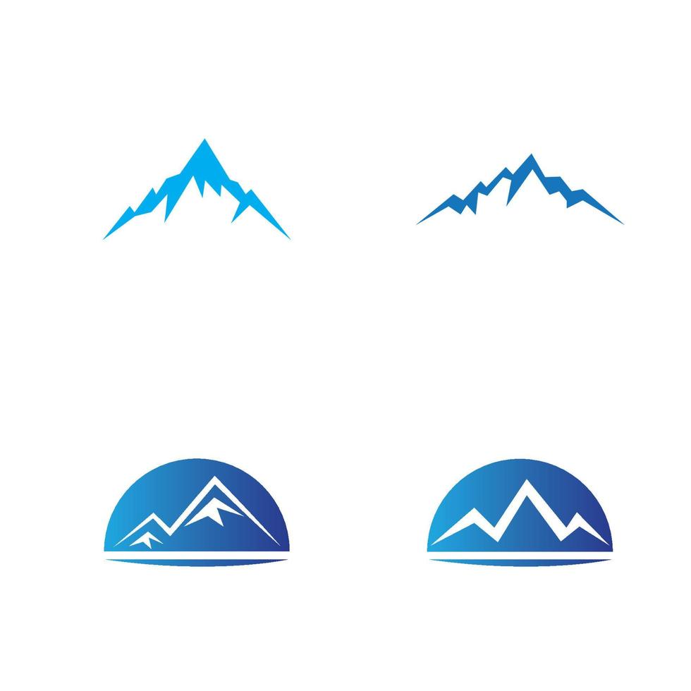 ícone da montanha logotipo modelo ilustração vetorial design vetor