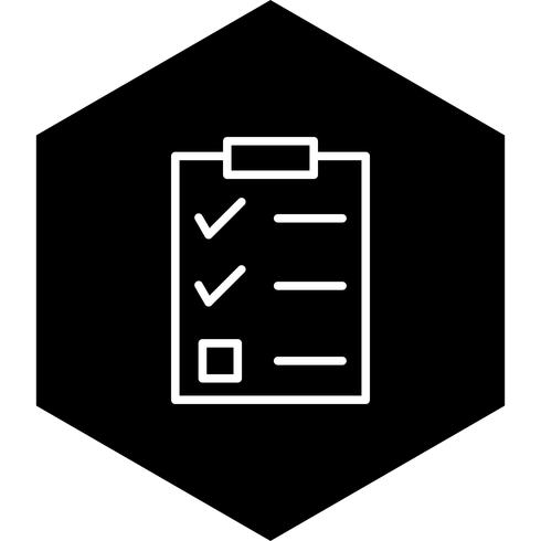 Projeto de ícone de lista de verificação vetor