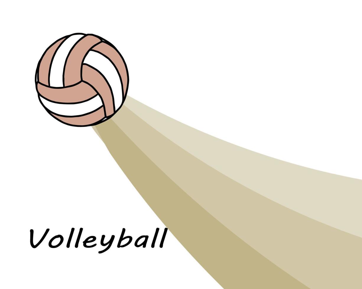 ilustração, banner de esportes, logotipo, bola de vôlei, para a indústria do esporte vetor