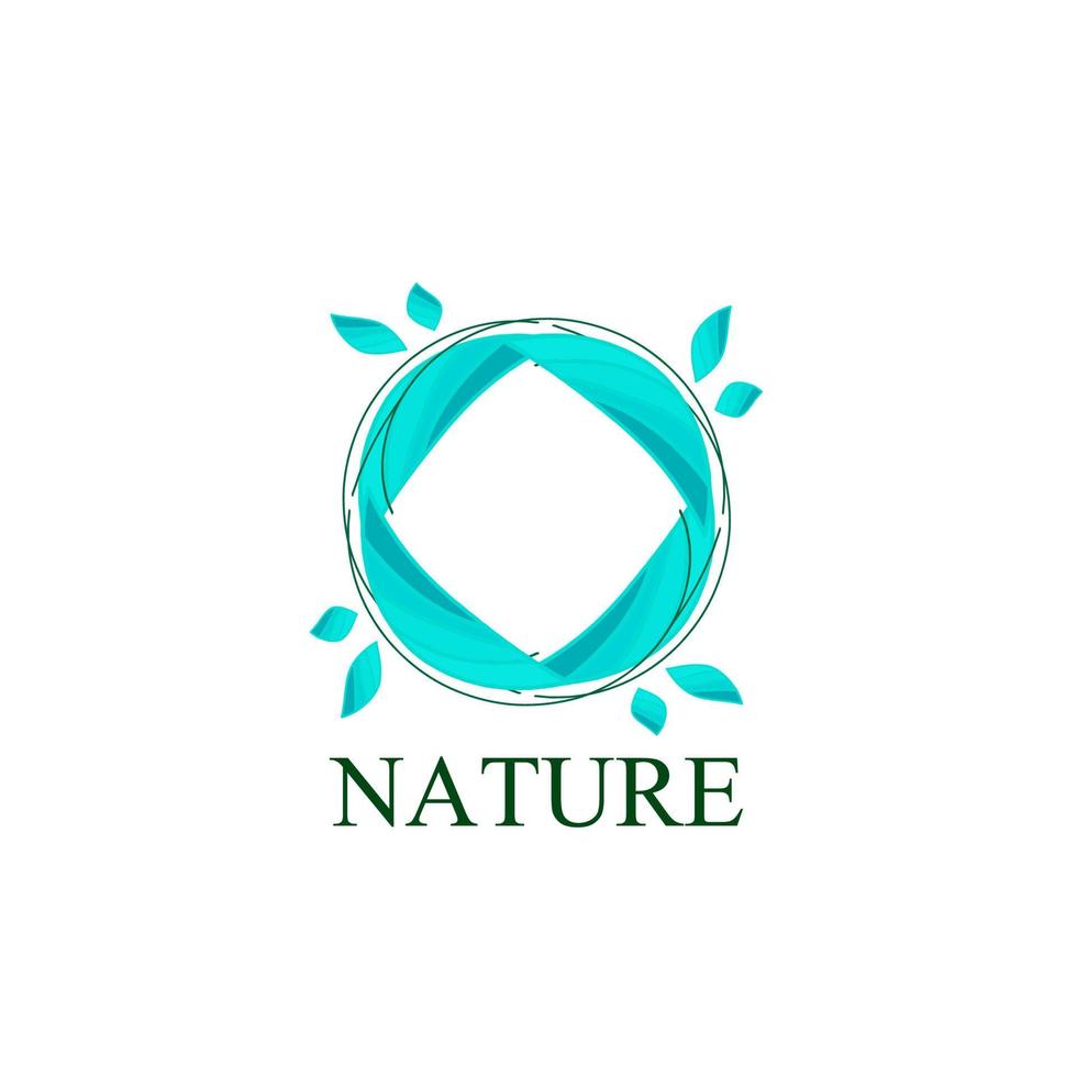 folha natureza logotipo e símbolo para a indústria de sinalização ambiental vetor