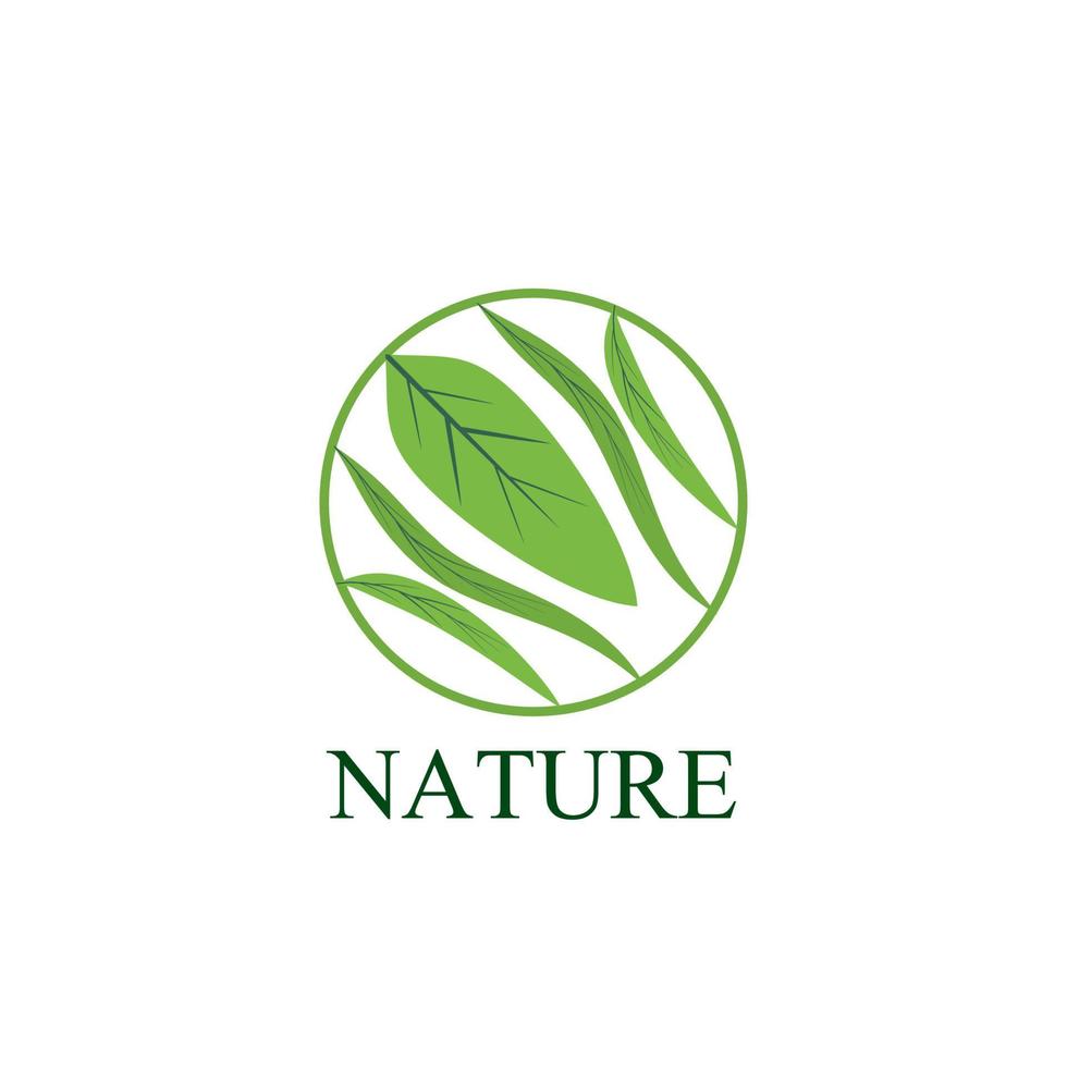 folha natureza logotipo e símbolo para a indústria de sinalização ambiental vetor