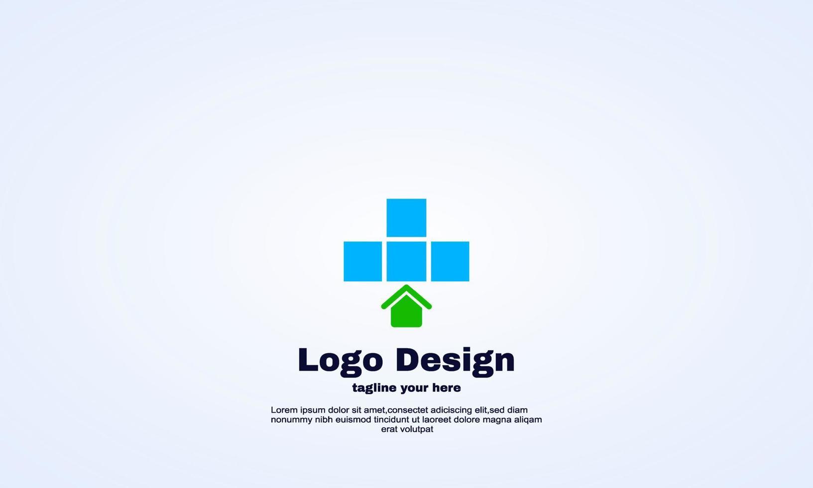elemento de vetor de design de logotipo de casa médica ilustrador
