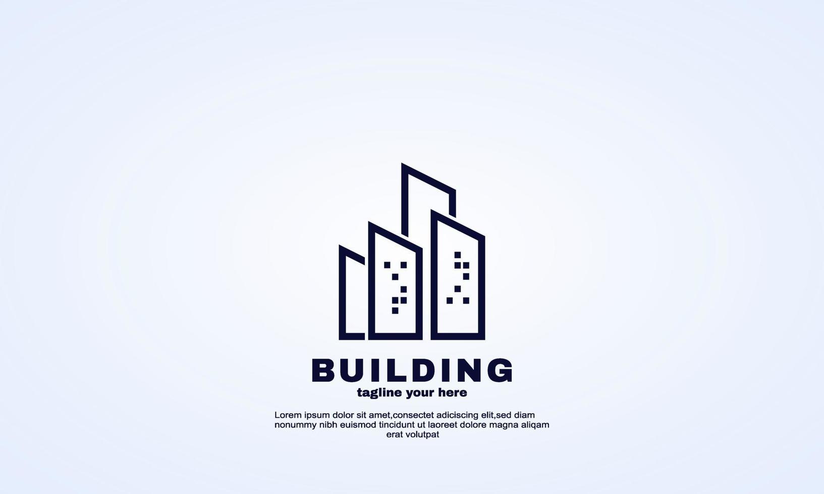 ideia de estoque de vetor design de logotipo de construção civil