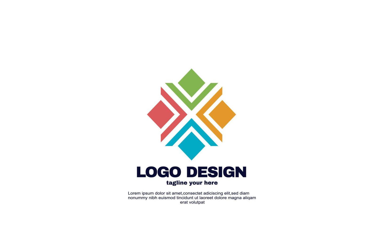 vetor de ações vetor de modelo de design de logotipo de comunidade