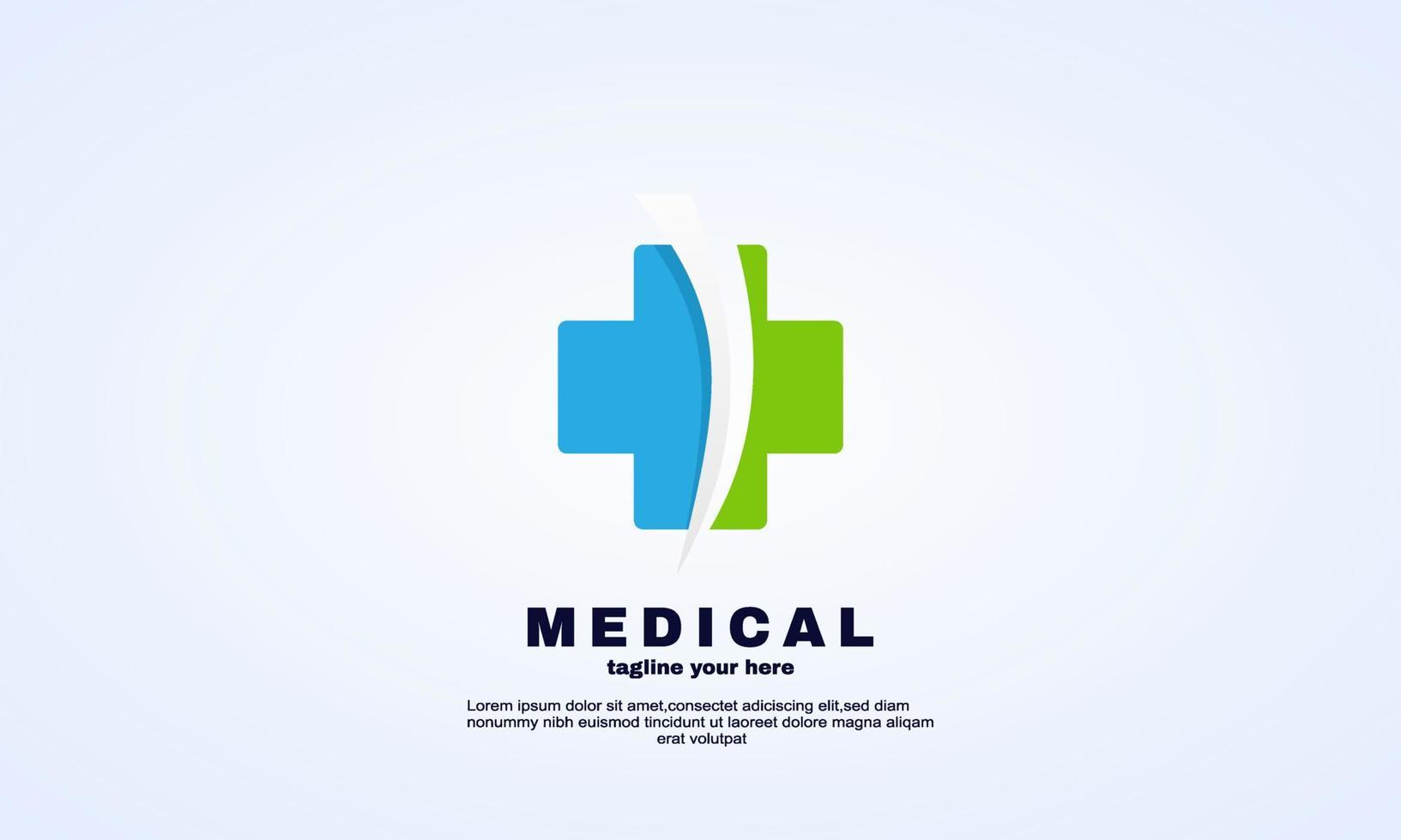 abstrato médico saudável proteger ilustrador de inspiração de design de logotipo vetor