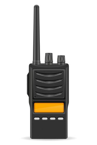 ilustração em vetor rádio comunicação walkie-talkie