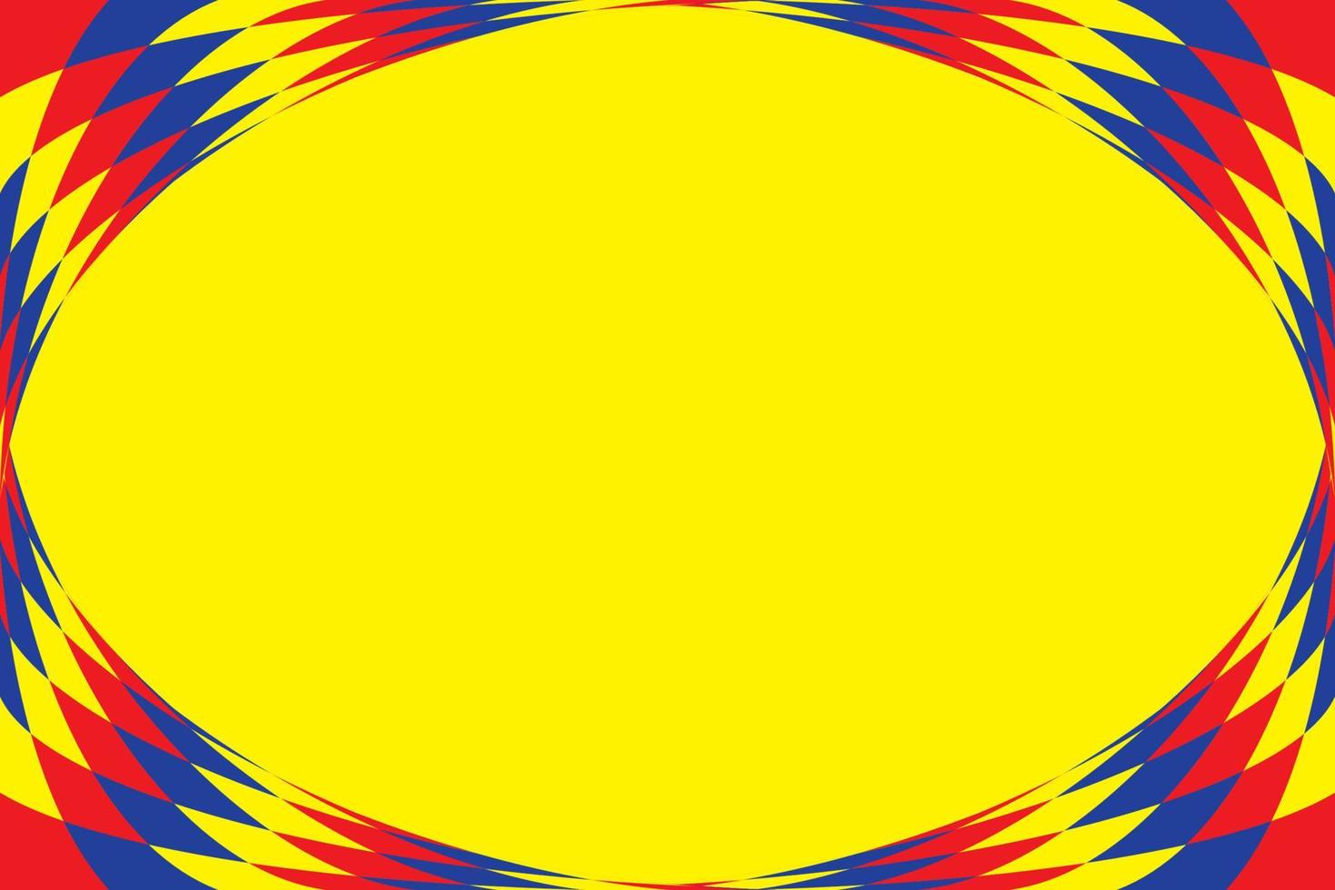 fundo de cores primárias, azul, vermelho e amarelo com forma geométrica. ilustração vetorial. vetor