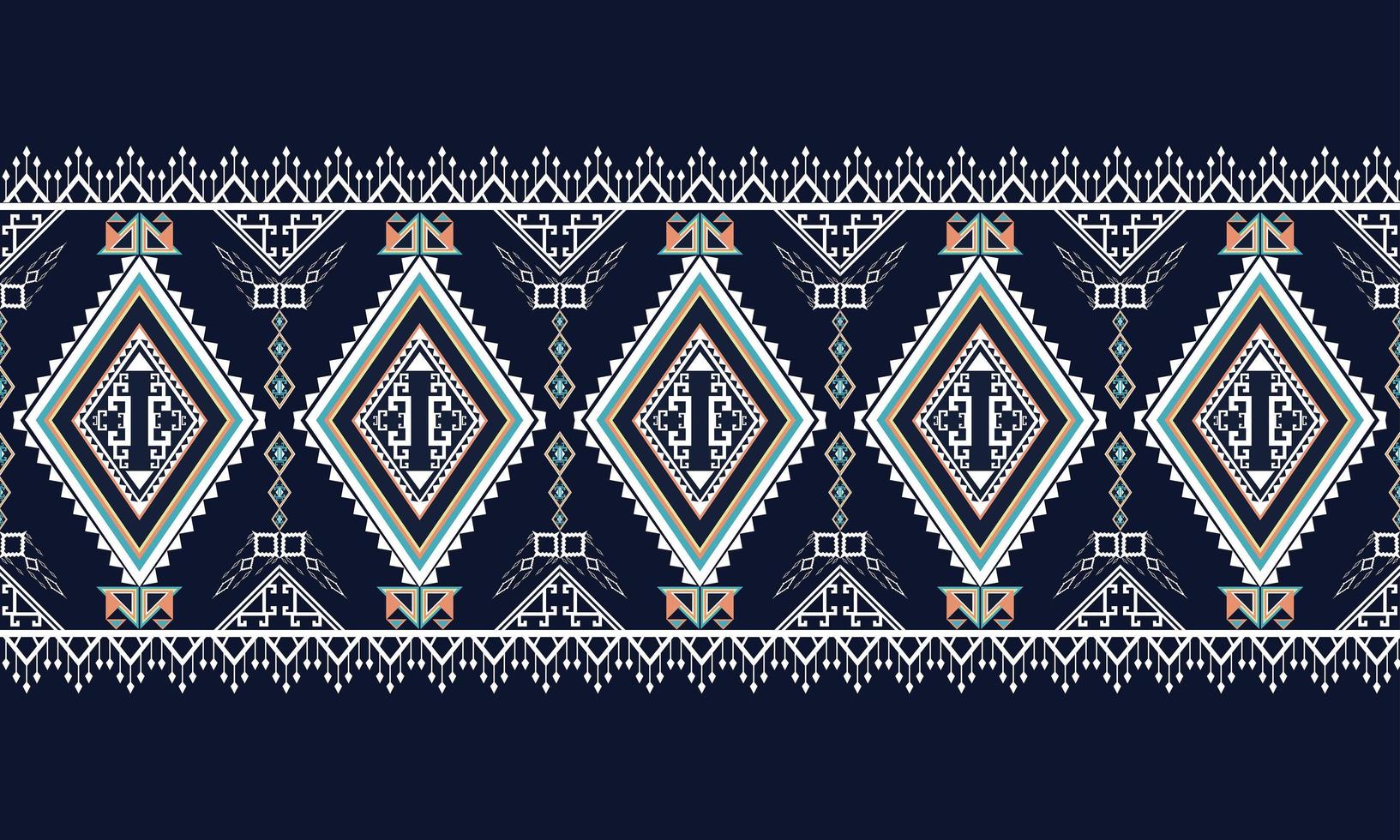 pattern.carpet étnico geométrico, papel de parede, roupas, embrulho, batik, tecido, estilo de bordado de ilustração vetorial. vetor