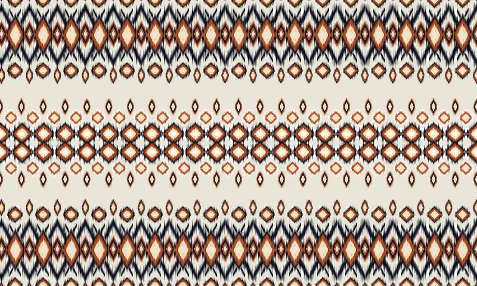 geométrico étnico oriental ikat padrão design tradicional para plano de fundo, tapete, papel de parede, roupas, embrulho, batik, tecido, ilustração vetorial. estilo bordado. vetor