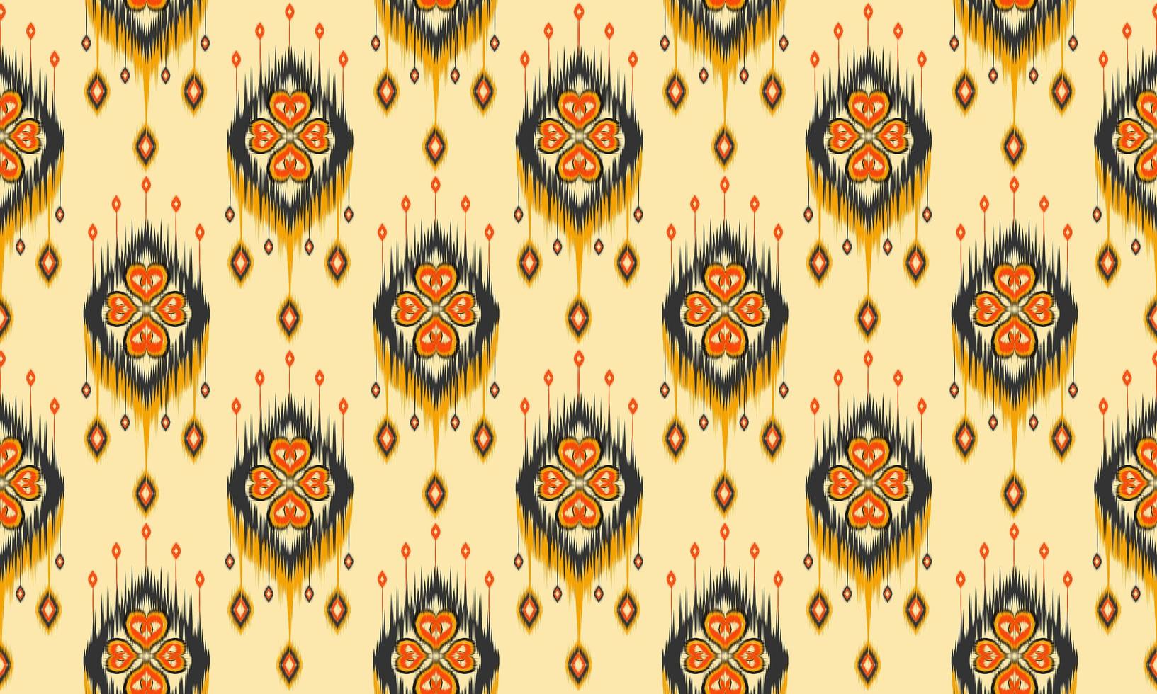 arte ikat abstrata étnica. padrão sem emenda em tribal. vetor