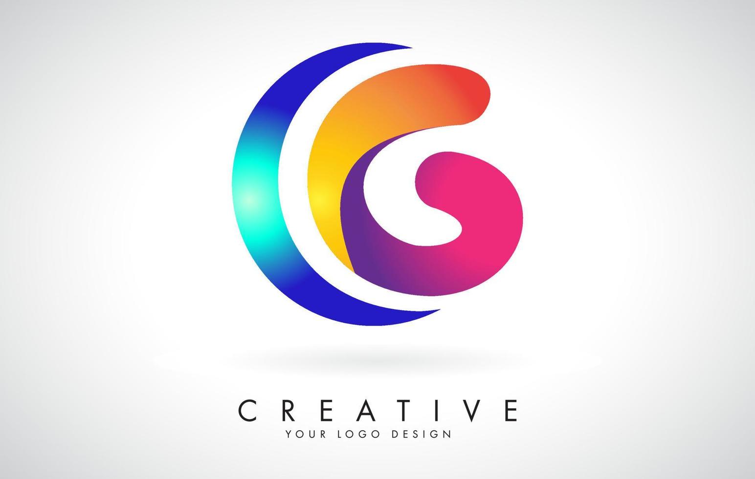 design de logotipo azul e rosa criativo letra g com pontos. entretenimento corporativo amigável, mídia, tecnologia, design de vetor de negócios digitais com gotas.
