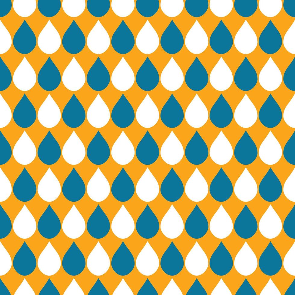 fundo de gotas de água branco azul laranja vetor