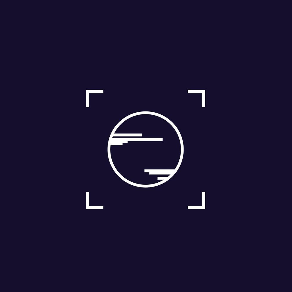 logotipo de design de câmera moderno e profissional 2 vetor