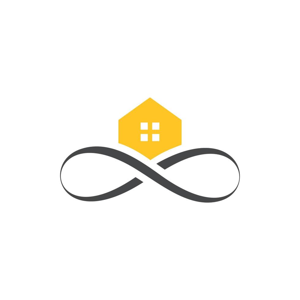 um design de logotipo legal e exclusivo para empresas imobiliárias vetor