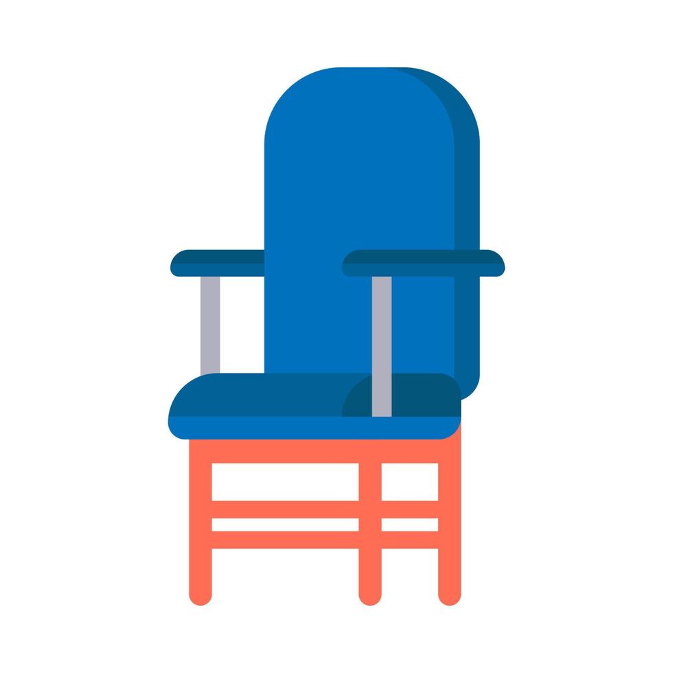 ilustração plana de cadeira vetor