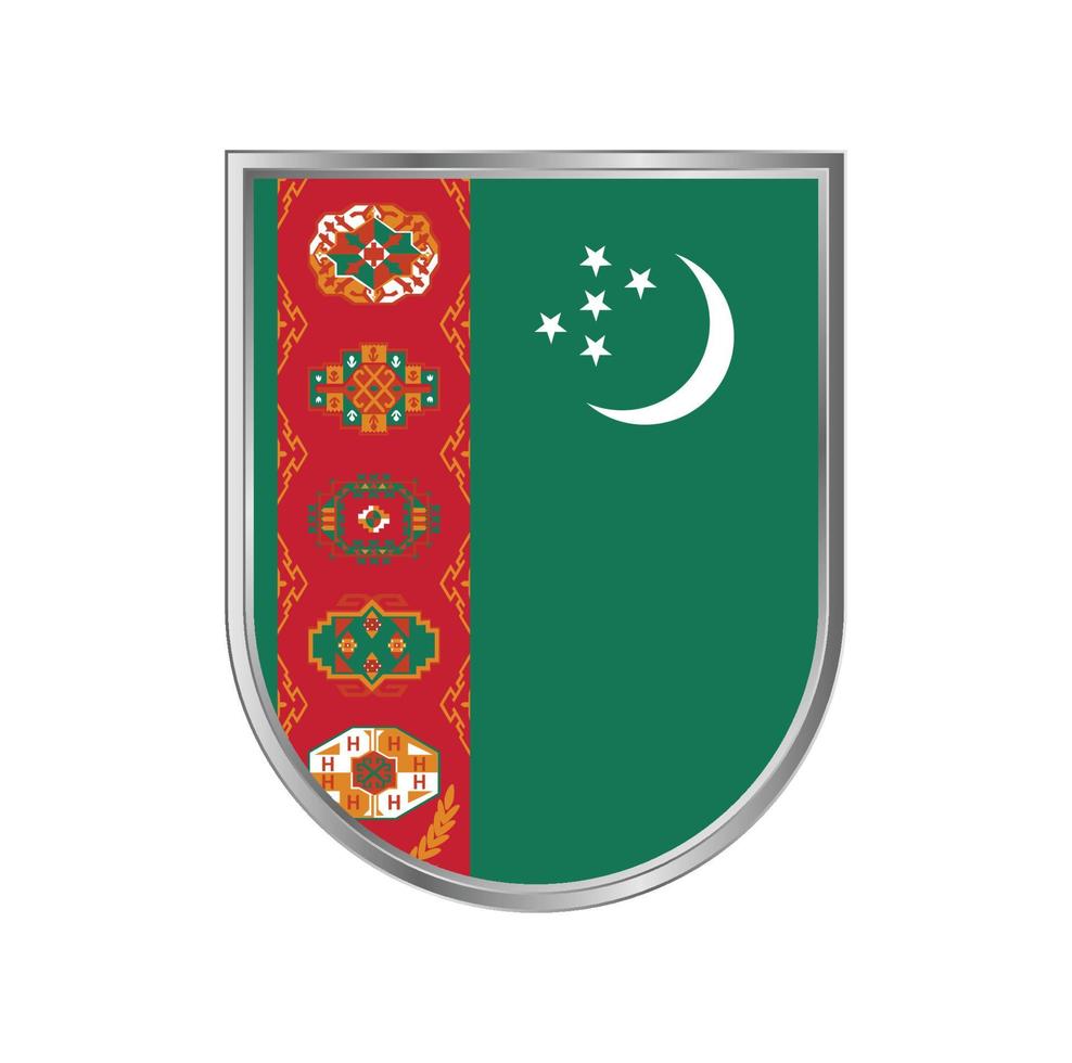 vetor de bandeira do turcomenistão