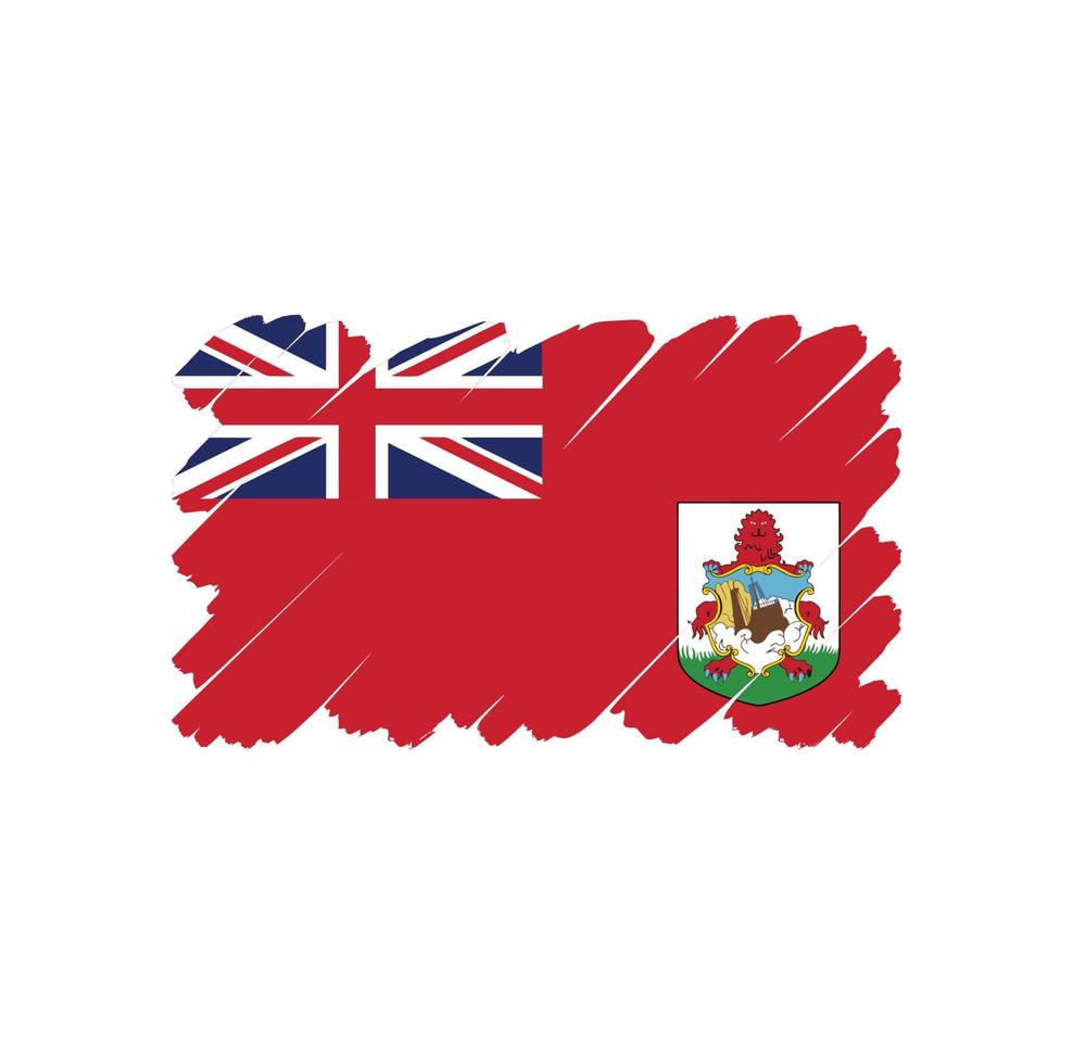 desenho vetorial livre da bandeira das bermudas vetor
