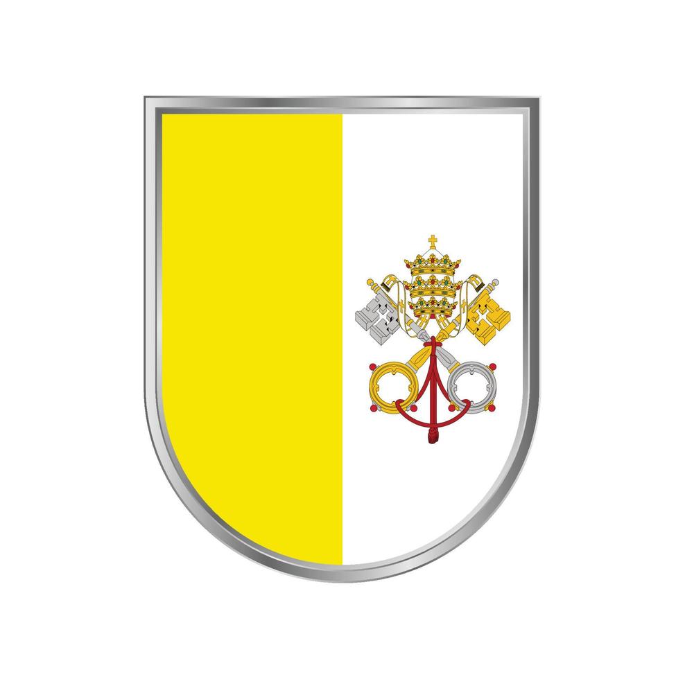 vetor de bandeira do vaticano