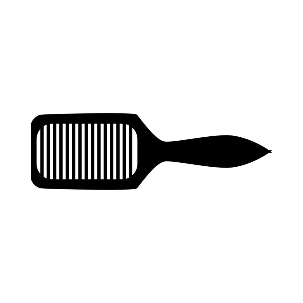escova de cabelo. ícone isolado de contorno de ferramenta de cabeleireiro vetor