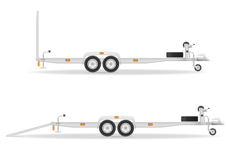 reboque de carro para ilustração de vetor de veículos de transporte