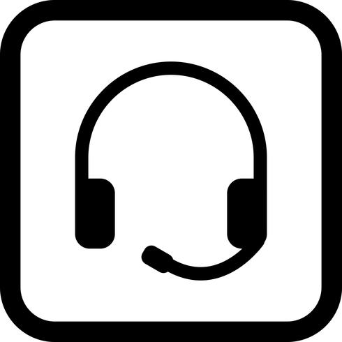 Design de ícone de fones de ouvido vetor
