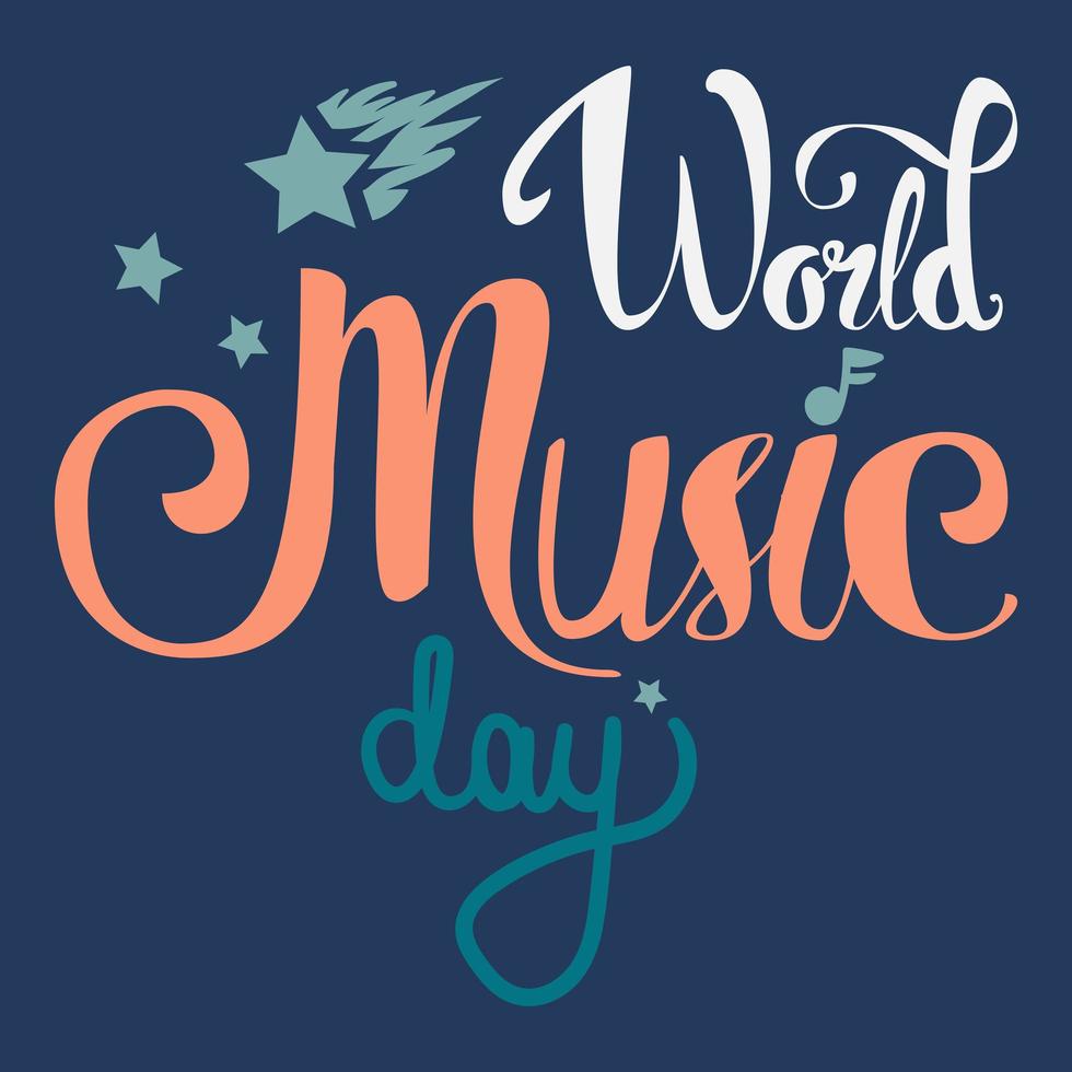 dia Mundial da Musica vetor